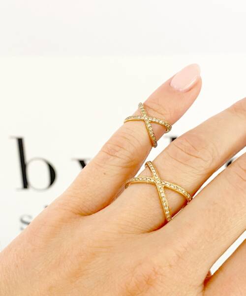 Tattoo Ring in Rose Gold