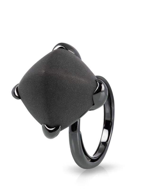 black onyx simple ring
