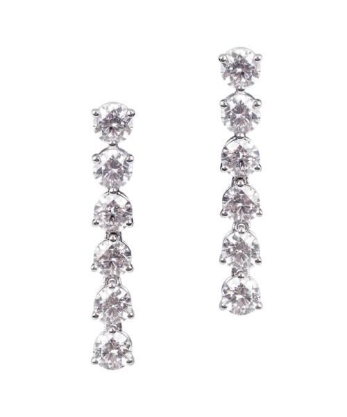 Full Diamond Row Earrings