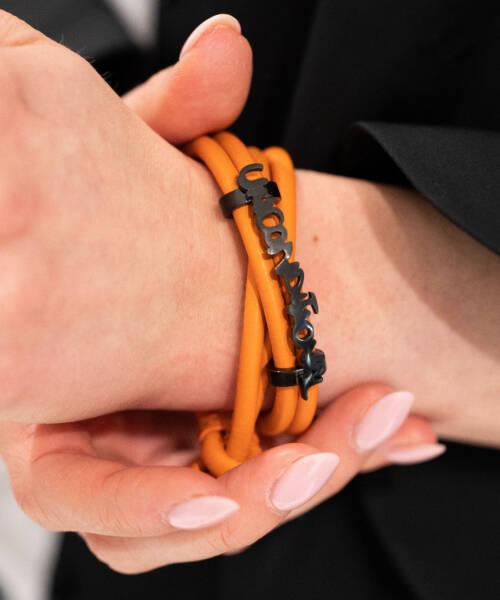 Leather Bracelet Orange