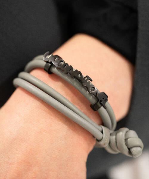 Leather Bracelet Light Gray