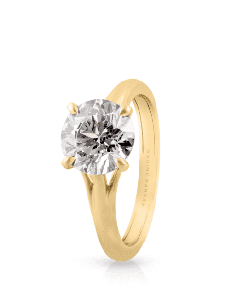 2.66 ct Round Diamond Engagement Ring
