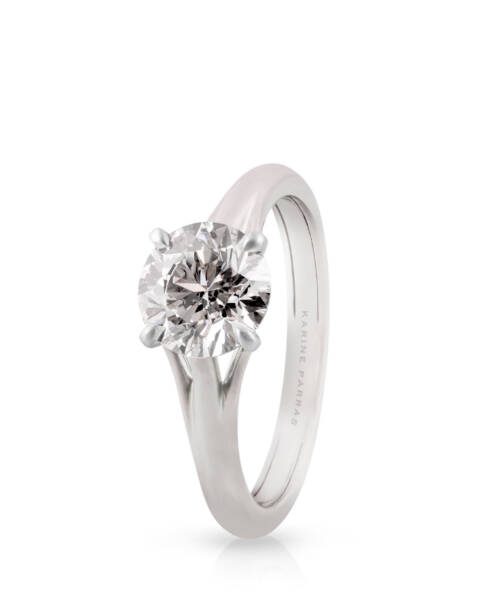 1 ct Round Diamond Engagement Ring