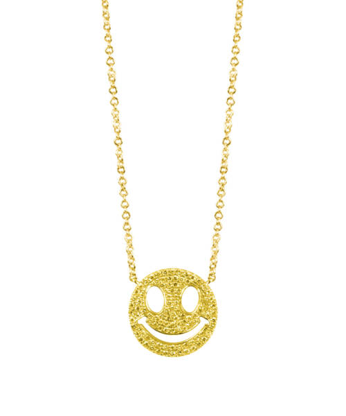 Smiley Necklace in Yellow Gold