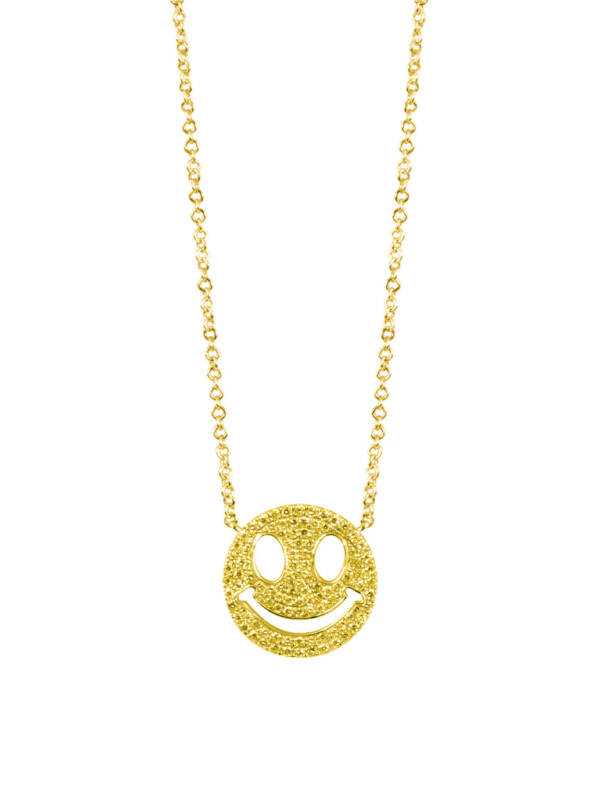 Smiley Necklace in Yellow Gold