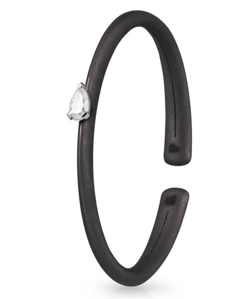 Titaan & Tilgakujuline Teemant Käevõru Must