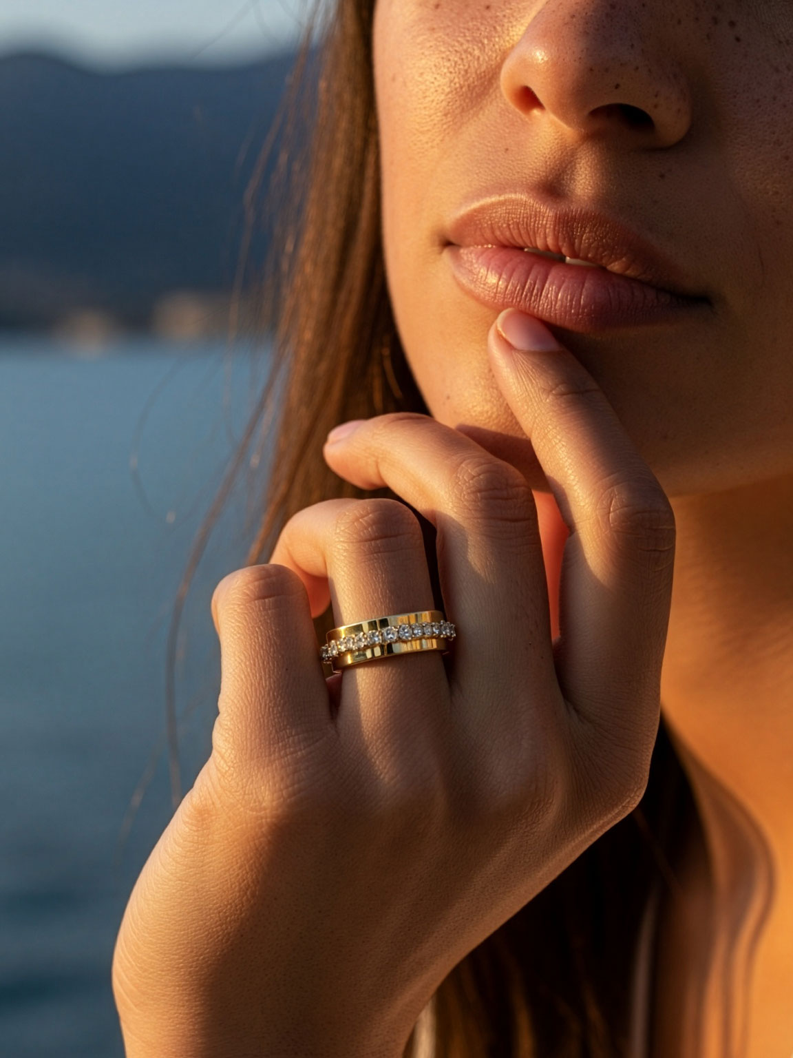 KoveR "Diamond Line" in Yellow Gold - Image 2